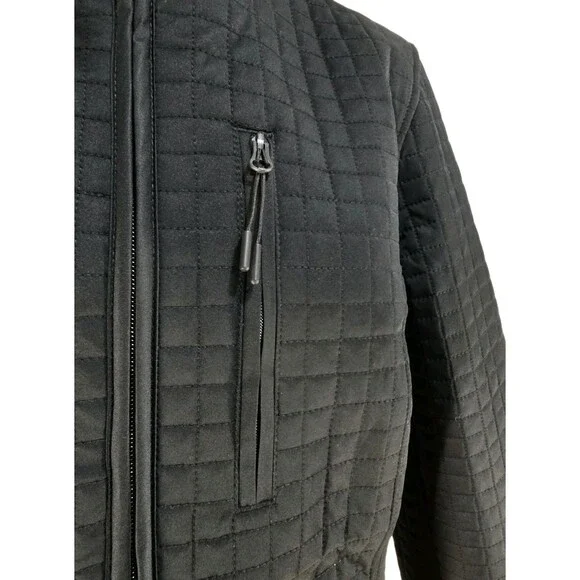 Lands End Women's Quilted Jacket Hooded Size Small Black Fully Lined Zip NWT - Picture 6 of 15